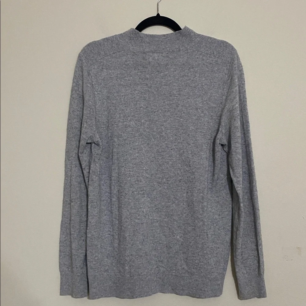 Banana Republic Men's Gray Sweater pullover L fine Italian yarn filpucci casual